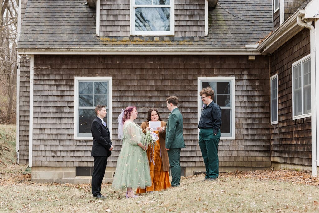 A winter elopmenent on a private propery with June, Hal, and three of their friends.